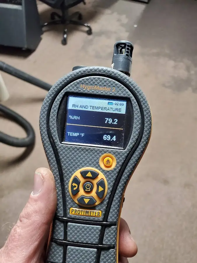 Moisture meter humidity assessment for Fire & Smoke Damage Restoration in Goleta